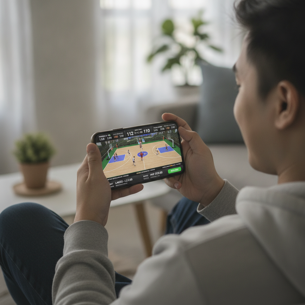 Illustration: How to Bet on PBA and NBA Games at Vermillions Crimson