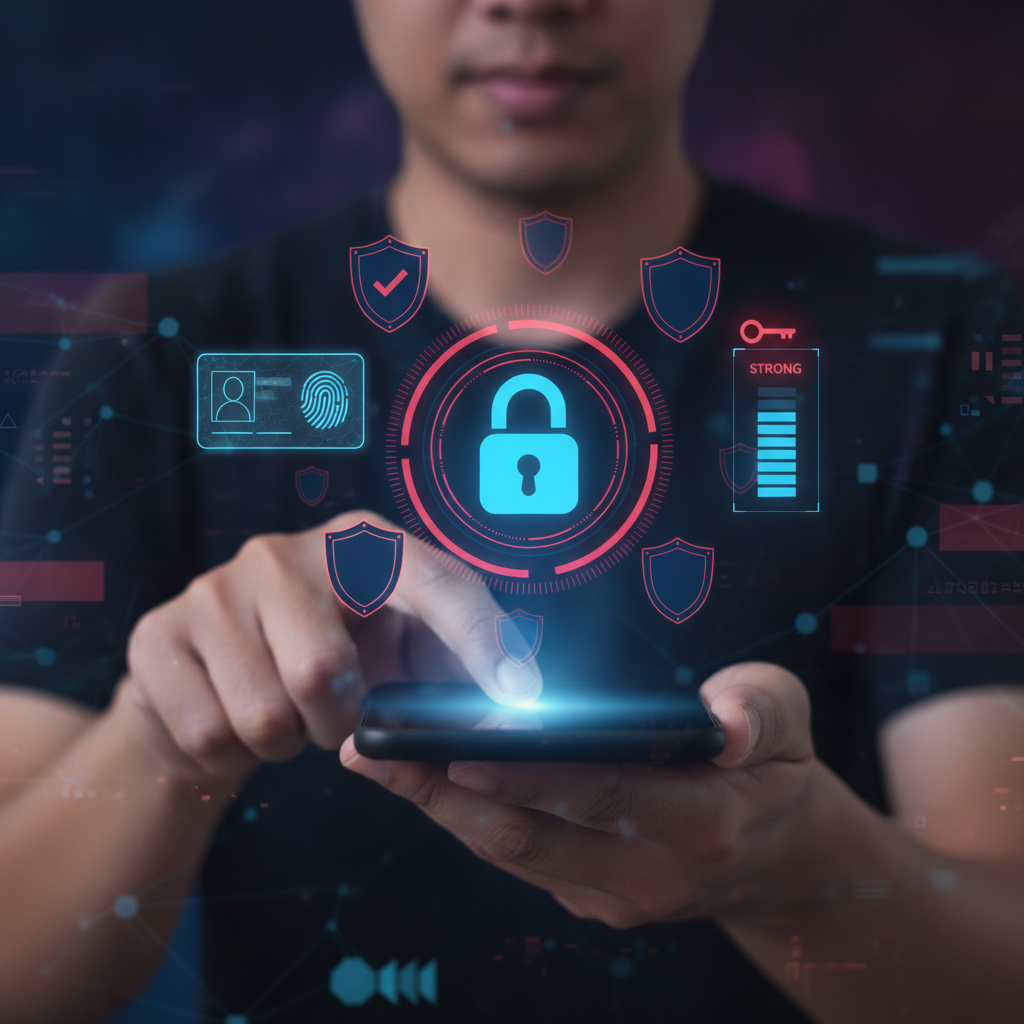 Illustration: Vermillions Crimson Account Security: Passwords, Verification & Safety Tips