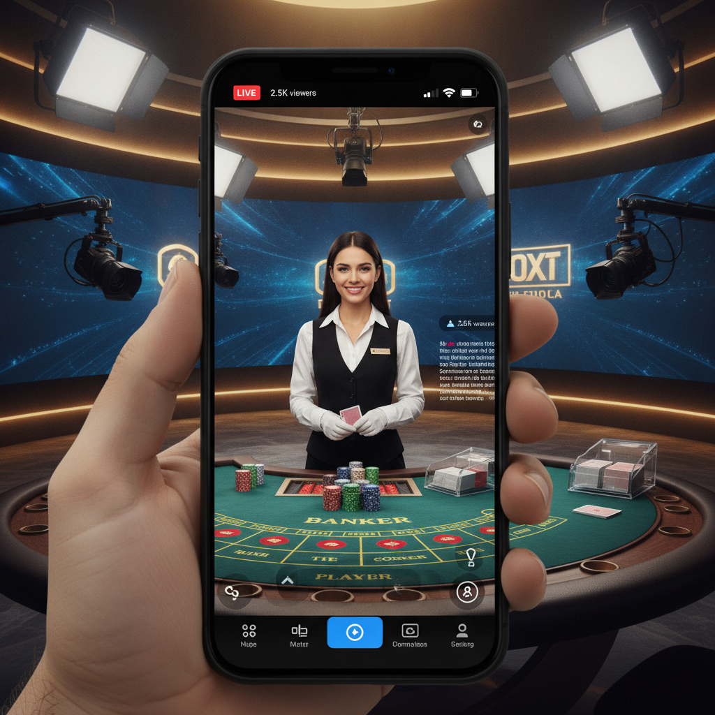 Illustration: How Live Dealer Games Work on Vermillions Crimson